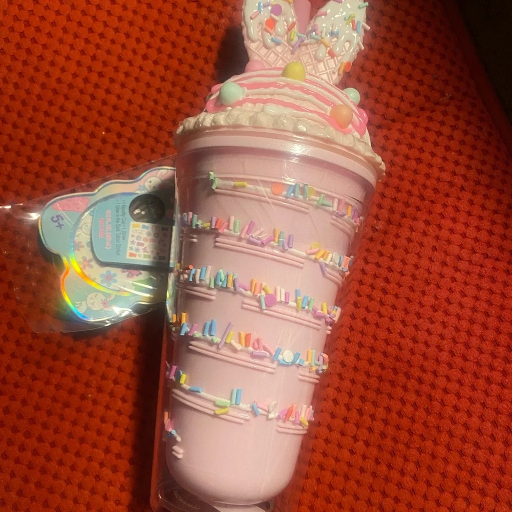 Colorful Sprinkle Bunny Ears Easter Cup